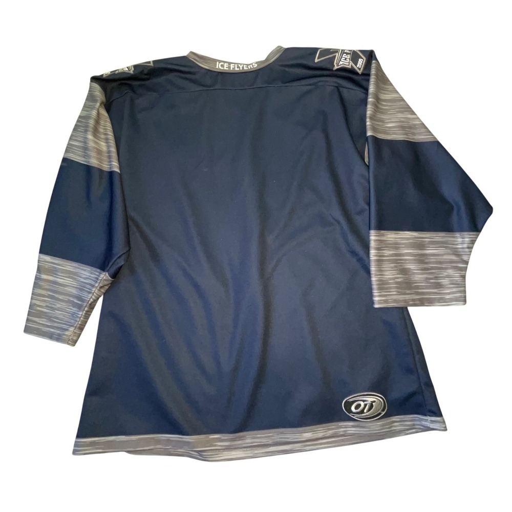 OT Sports Men's Navy Blue Ice Hockey Jersey Size M Made in USA - Picture 3 of 7